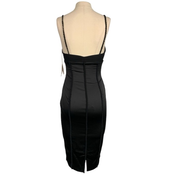 Mandalay Sleeveless Silk Midi Sheath Dress Size 6 - Picture 4 of 12